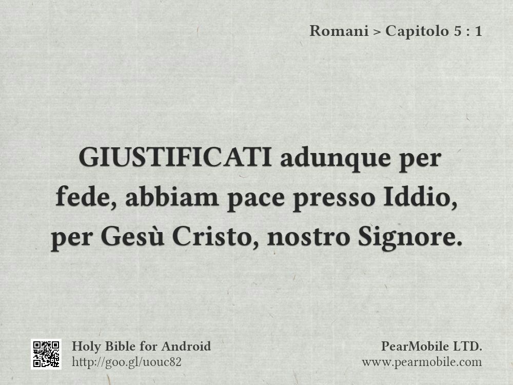 Romani, Capitolo 5:1
